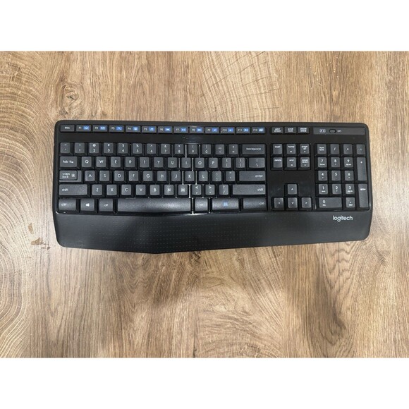Logitech K345 Wireless Keyboard Slim Full-Size Tested Working Great - Picture 1 of 3